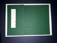 Speciaal model kaart k02 kaarsstandaard groen met envelop OP=OP - Klik op de afbeelding om het venster te sluiten